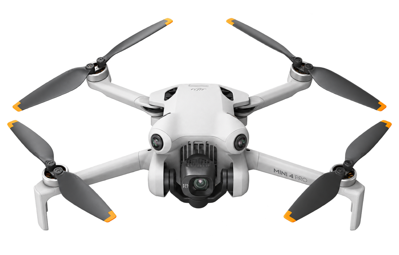 DJI Mini 4 Pro drone with its arms extended