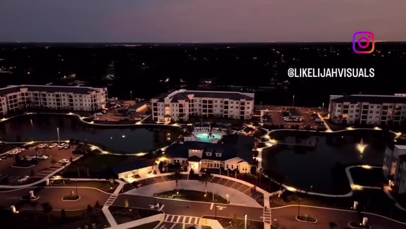 Aerial / After sunset